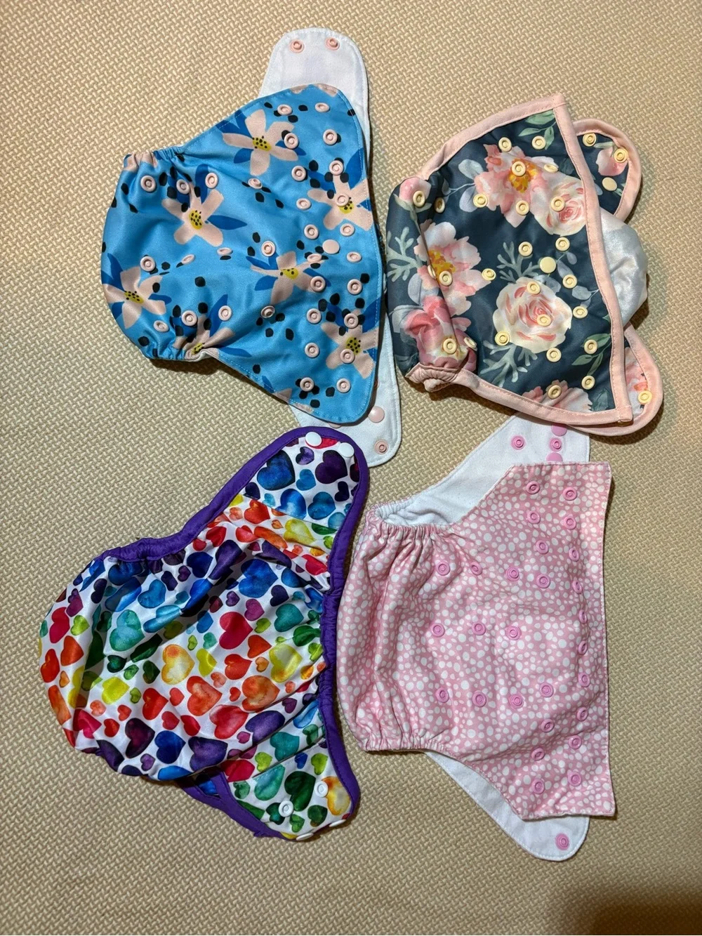 Nora’s Nursery Baby Diaper Cover - Blue Floral & Mixed Prints
